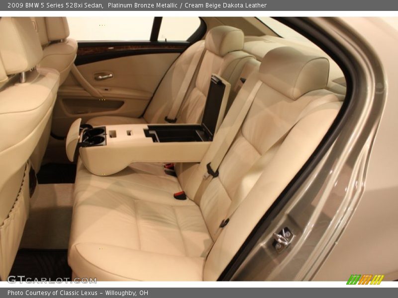 Platinum Bronze Metallic / Cream Beige Dakota Leather 2009 BMW 5 Series 528xi Sedan