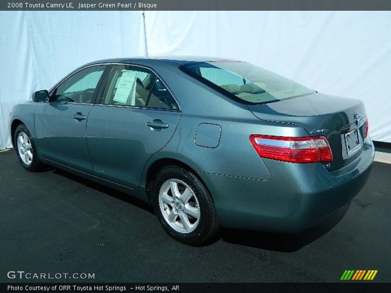 Jasper Green Pearl / Bisque 2008 Toyota Camry LE