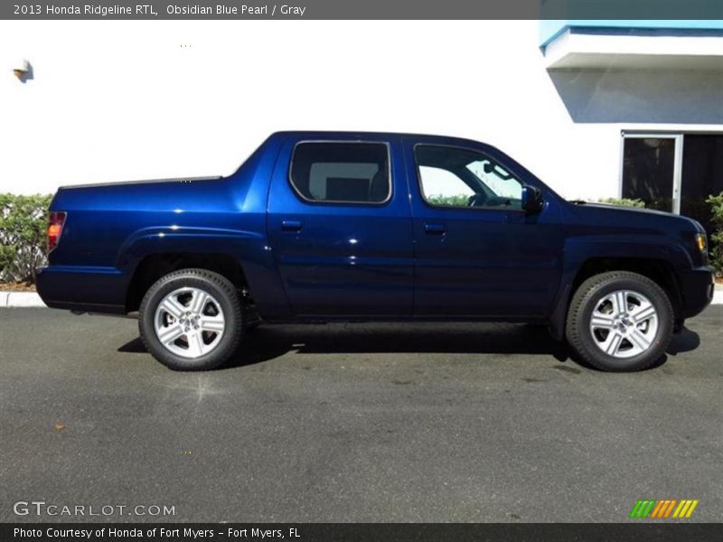 Obsidian Blue Pearl / Gray 2013 Honda Ridgeline RTL