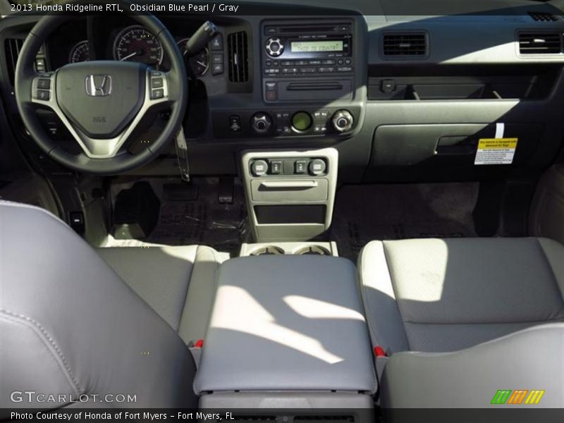 Obsidian Blue Pearl / Gray 2013 Honda Ridgeline RTL