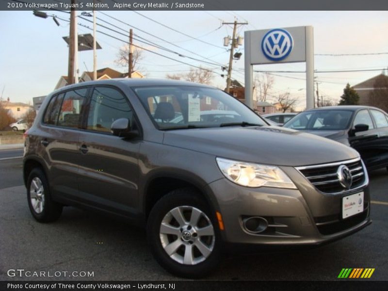 Alpine Grey Metallic / Sandstone 2010 Volkswagen Tiguan S 4Motion
