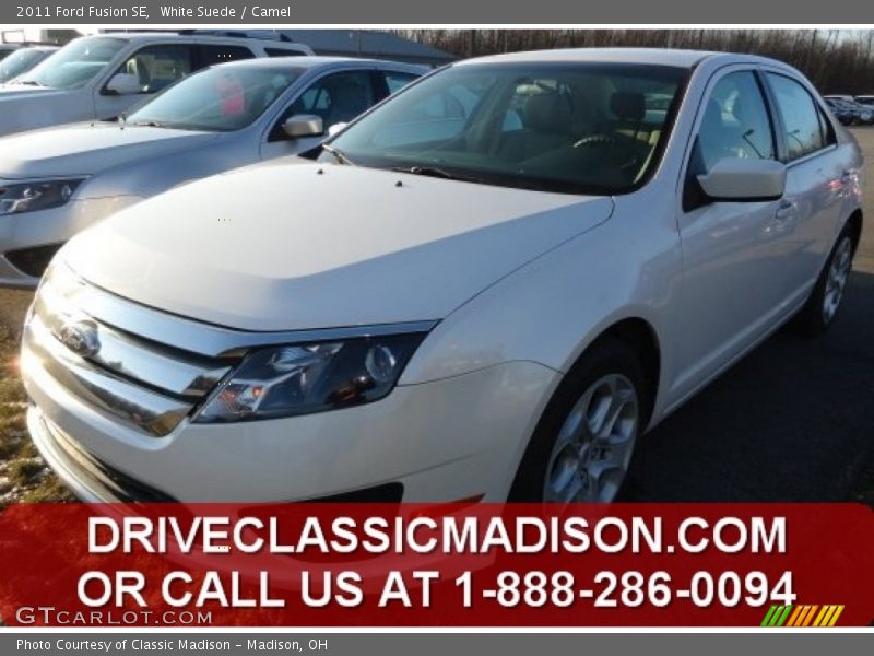 White Suede / Camel 2011 Ford Fusion SE