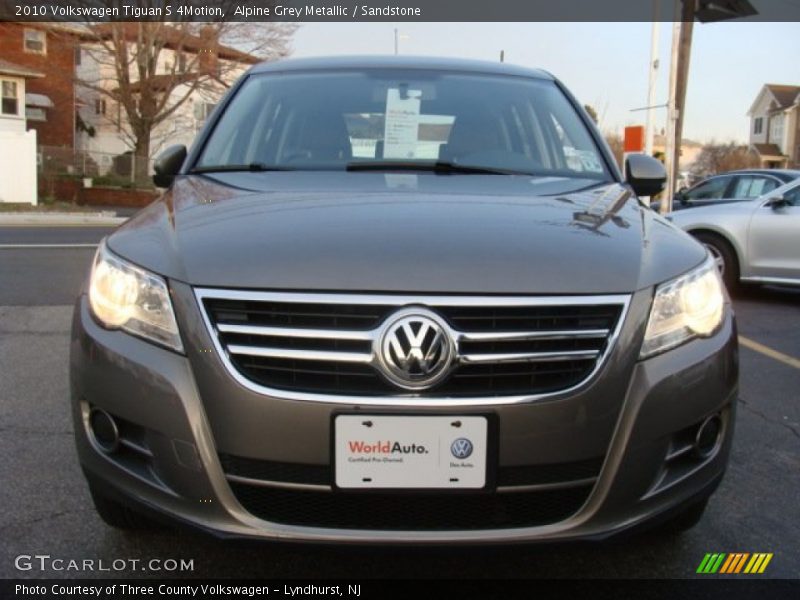 Alpine Grey Metallic / Sandstone 2010 Volkswagen Tiguan S 4Motion