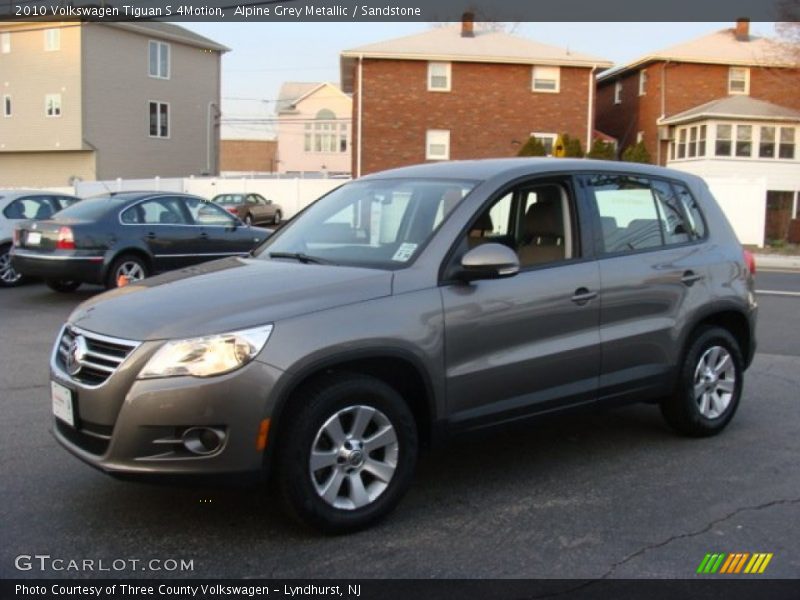 Alpine Grey Metallic / Sandstone 2010 Volkswagen Tiguan S 4Motion
