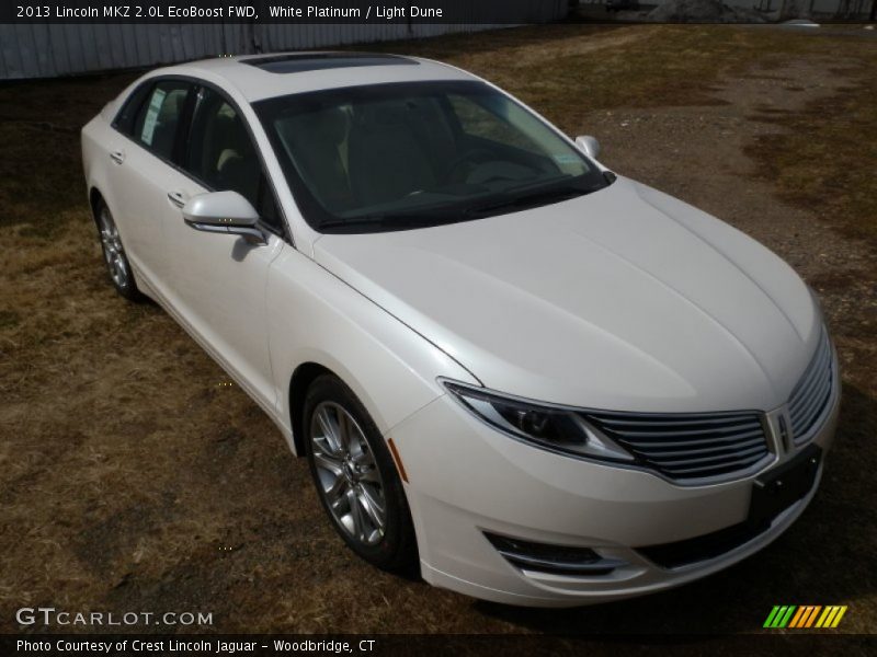 White Platinum / Light Dune 2013 Lincoln MKZ 2.0L EcoBoost FWD