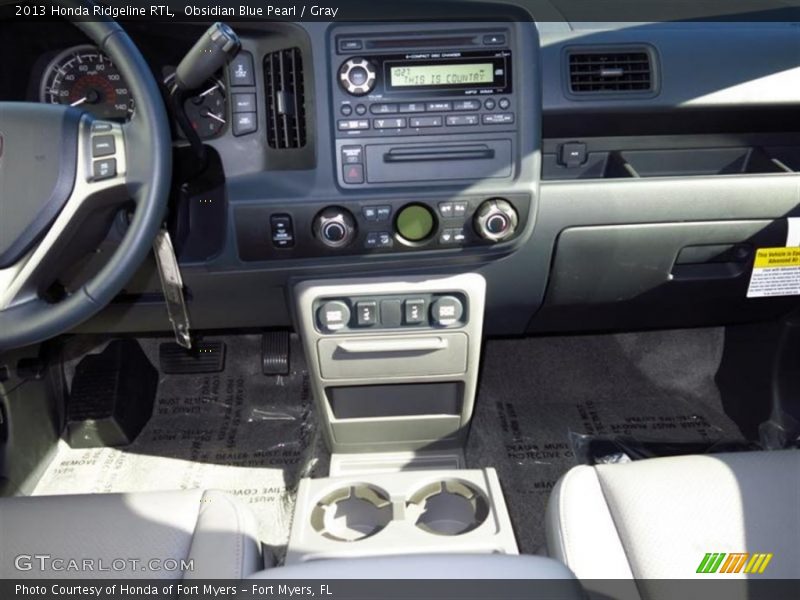 Obsidian Blue Pearl / Gray 2013 Honda Ridgeline RTL