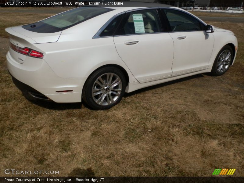 White Platinum / Light Dune 2013 Lincoln MKZ 2.0L EcoBoost FWD