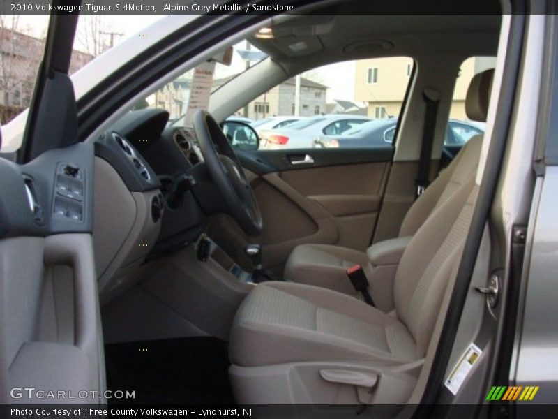 Alpine Grey Metallic / Sandstone 2010 Volkswagen Tiguan S 4Motion