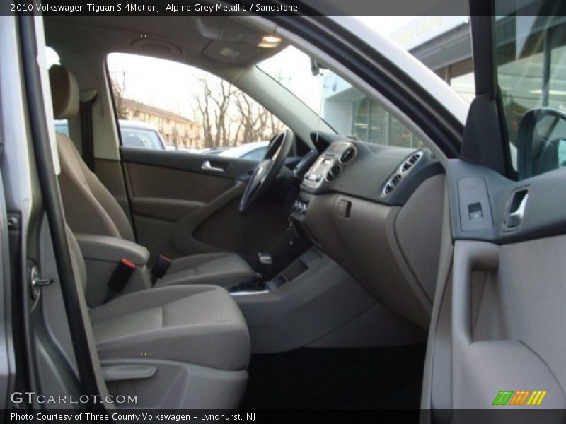 Alpine Grey Metallic / Sandstone 2010 Volkswagen Tiguan S 4Motion