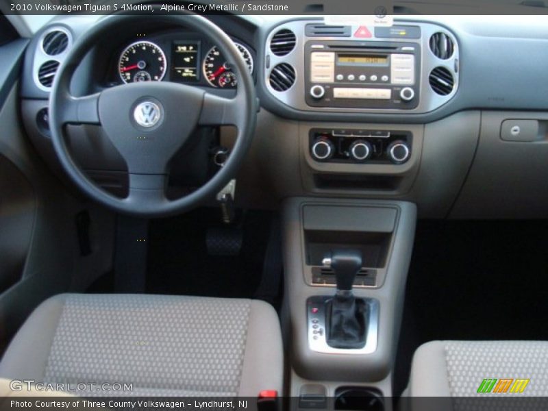 Alpine Grey Metallic / Sandstone 2010 Volkswagen Tiguan S 4Motion