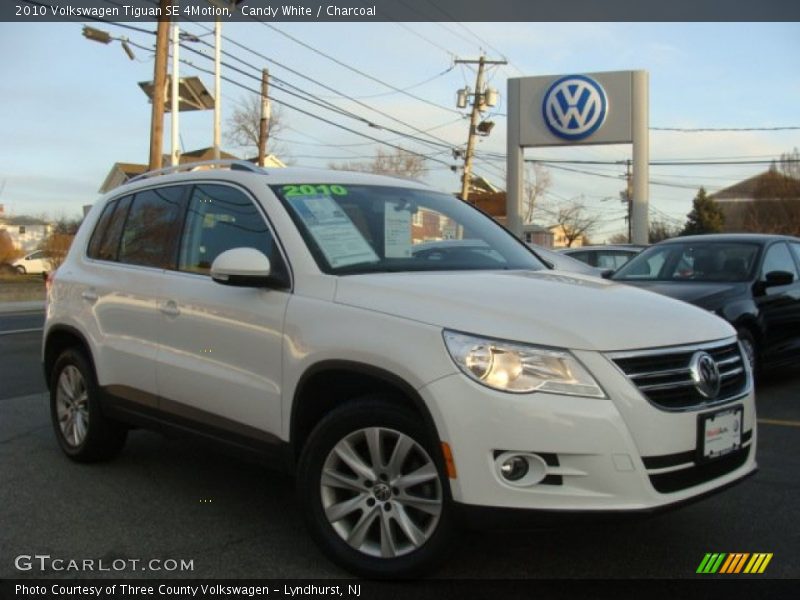 Candy White / Charcoal 2010 Volkswagen Tiguan SE 4Motion