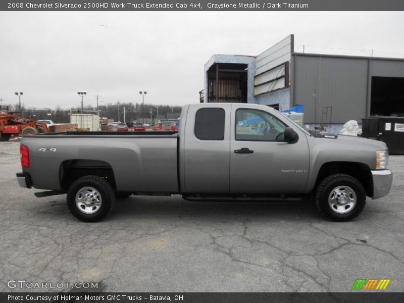 Graystone Metallic / Dark Titanium 2008 Chevrolet Silverado 2500HD Work Truck Extended Cab 4x4