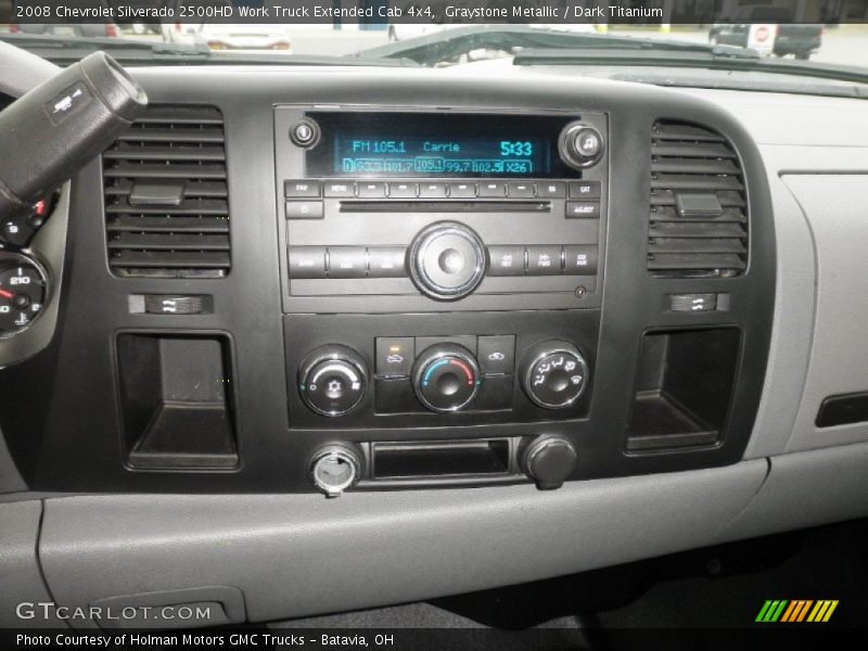 Graystone Metallic / Dark Titanium 2008 Chevrolet Silverado 2500HD Work Truck Extended Cab 4x4