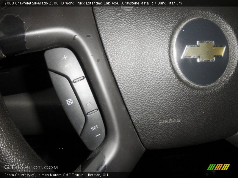 Graystone Metallic / Dark Titanium 2008 Chevrolet Silverado 2500HD Work Truck Extended Cab 4x4