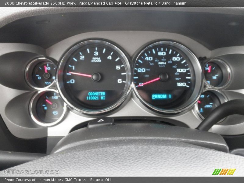 Graystone Metallic / Dark Titanium 2008 Chevrolet Silverado 2500HD Work Truck Extended Cab 4x4