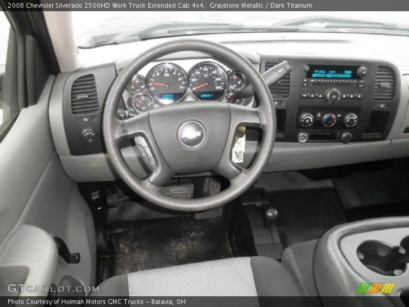 Graystone Metallic / Dark Titanium 2008 Chevrolet Silverado 2500HD Work Truck Extended Cab 4x4