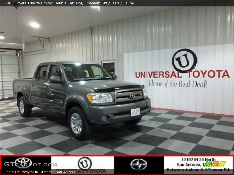 Phantom Gray Pearl / Taupe 2005 Toyota Tundra Limited Double Cab 4x4