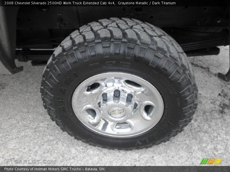Graystone Metallic / Dark Titanium 2008 Chevrolet Silverado 2500HD Work Truck Extended Cab 4x4