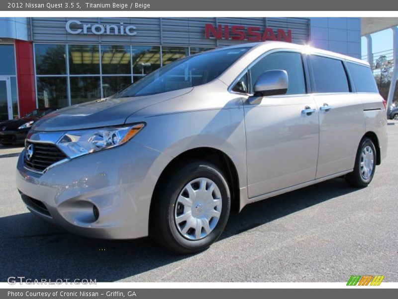Titanium Beige / Beige 2012 Nissan Quest 3.5 S