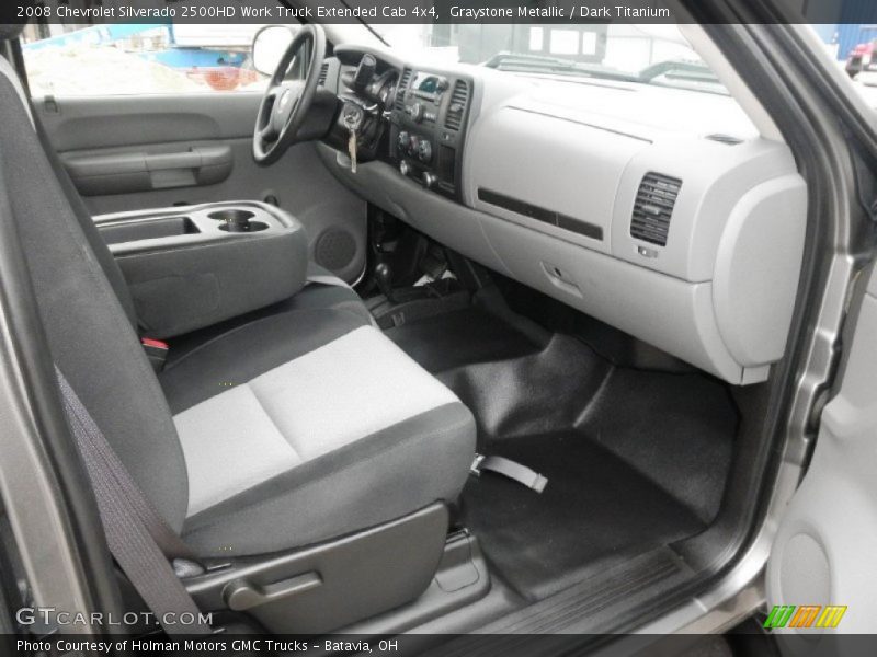 Graystone Metallic / Dark Titanium 2008 Chevrolet Silverado 2500HD Work Truck Extended Cab 4x4