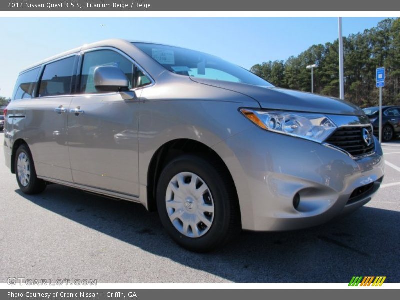 Titanium Beige / Beige 2012 Nissan Quest 3.5 S