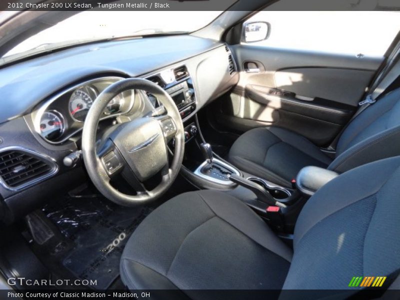 Tungsten Metallic / Black 2012 Chrysler 200 LX Sedan