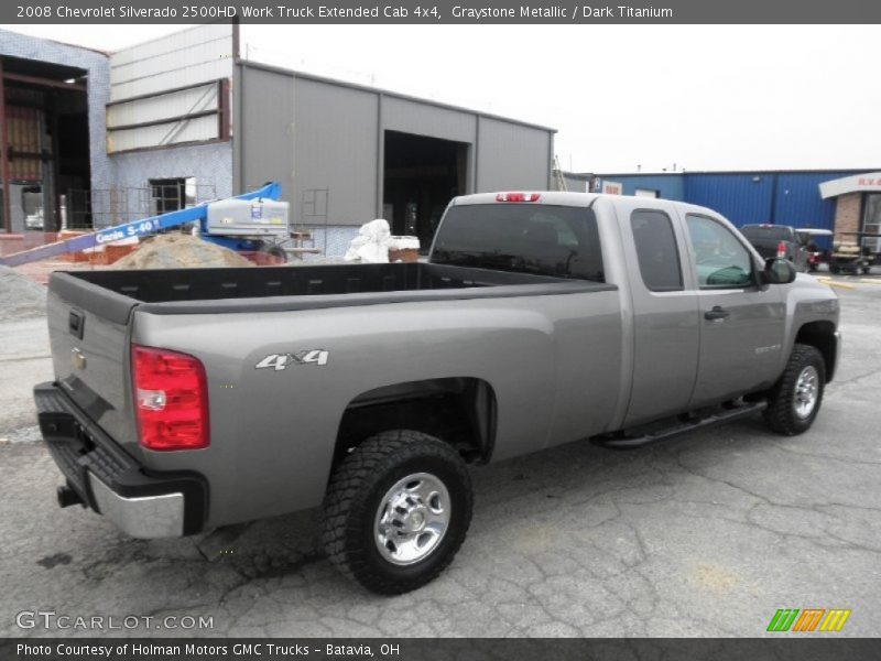 Graystone Metallic / Dark Titanium 2008 Chevrolet Silverado 2500HD Work Truck Extended Cab 4x4