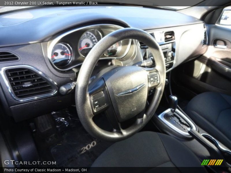 Tungsten Metallic / Black 2012 Chrysler 200 LX Sedan