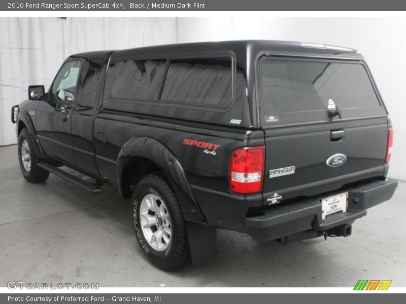 Black / Medium Dark Flint 2010 Ford Ranger Sport SuperCab 4x4