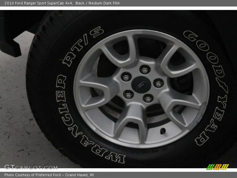 Black / Medium Dark Flint 2010 Ford Ranger Sport SuperCab 4x4