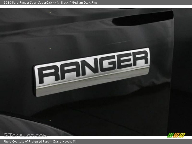 Black / Medium Dark Flint 2010 Ford Ranger Sport SuperCab 4x4