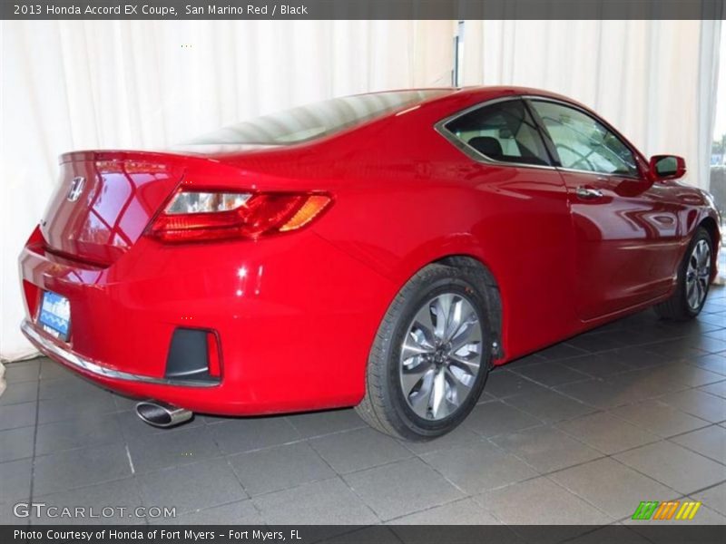 San Marino Red / Black 2013 Honda Accord EX Coupe