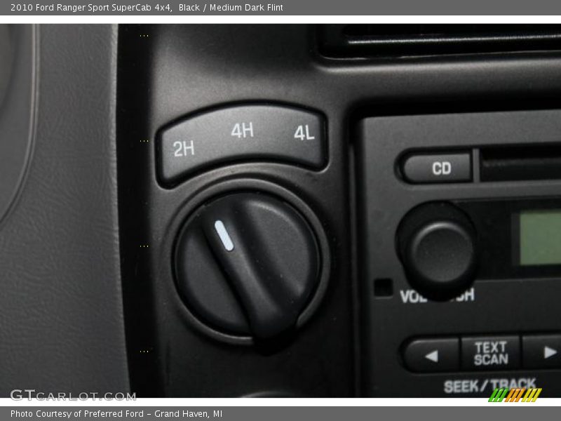 Black / Medium Dark Flint 2010 Ford Ranger Sport SuperCab 4x4