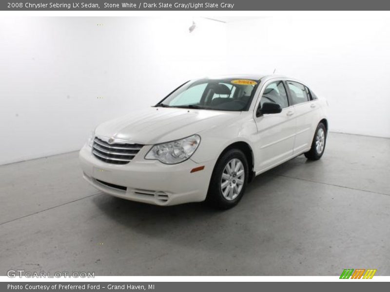 Stone White / Dark Slate Gray/Light Slate Gray 2008 Chrysler Sebring LX Sedan