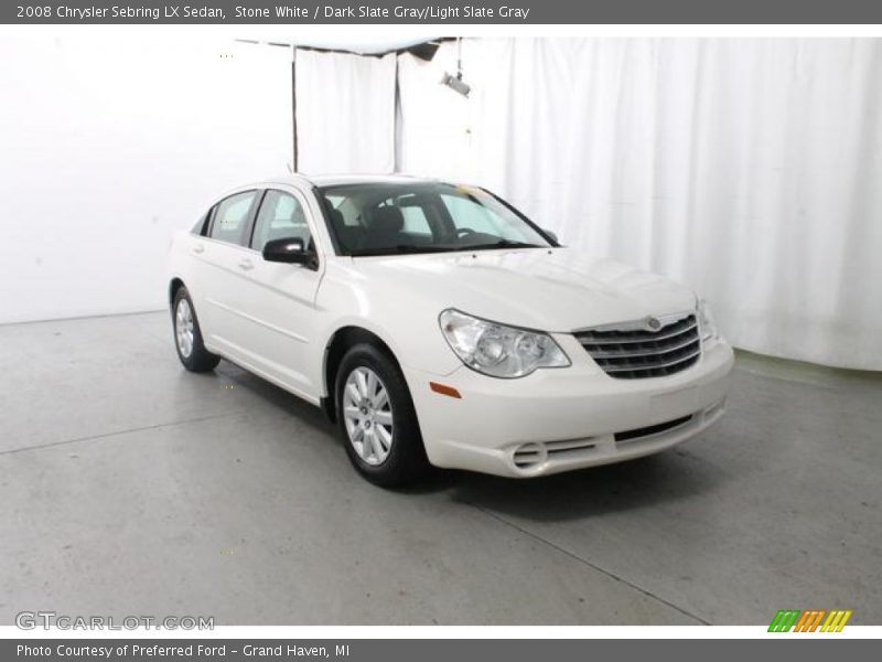 Stone White / Dark Slate Gray/Light Slate Gray 2008 Chrysler Sebring LX Sedan