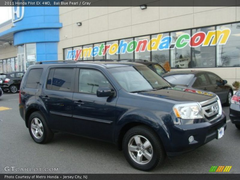 Bali Blue Pearl / Gray 2011 Honda Pilot EX 4WD
