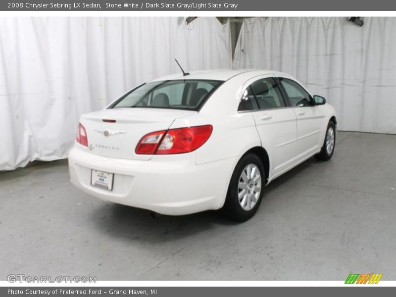 Stone White / Dark Slate Gray/Light Slate Gray 2008 Chrysler Sebring LX Sedan