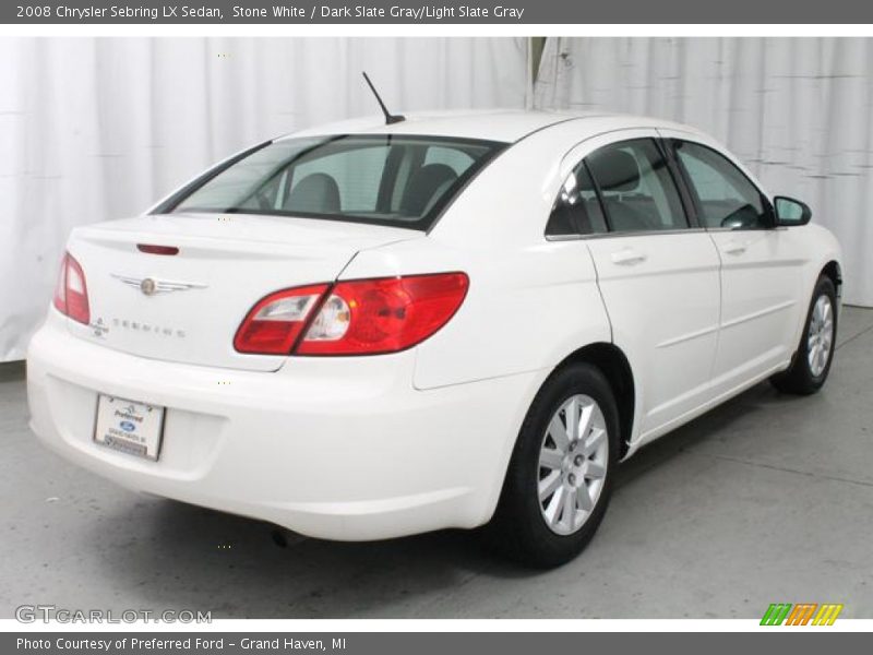 Stone White / Dark Slate Gray/Light Slate Gray 2008 Chrysler Sebring LX Sedan