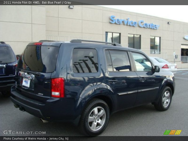 Bali Blue Pearl / Gray 2011 Honda Pilot EX 4WD