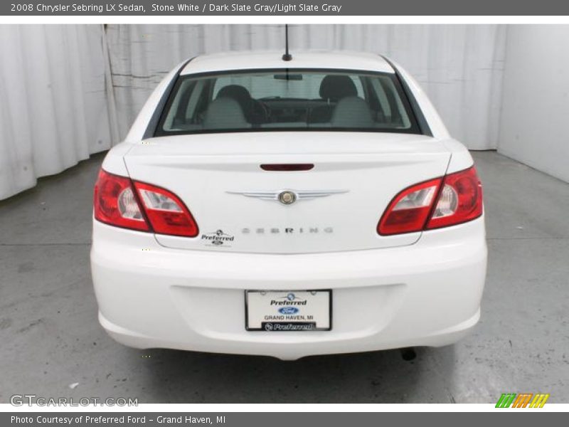Stone White / Dark Slate Gray/Light Slate Gray 2008 Chrysler Sebring LX Sedan