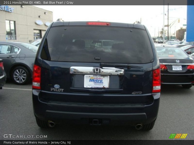 Bali Blue Pearl / Gray 2011 Honda Pilot EX 4WD