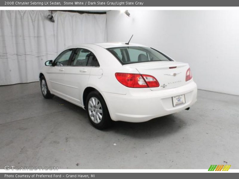 Stone White / Dark Slate Gray/Light Slate Gray 2008 Chrysler Sebring LX Sedan