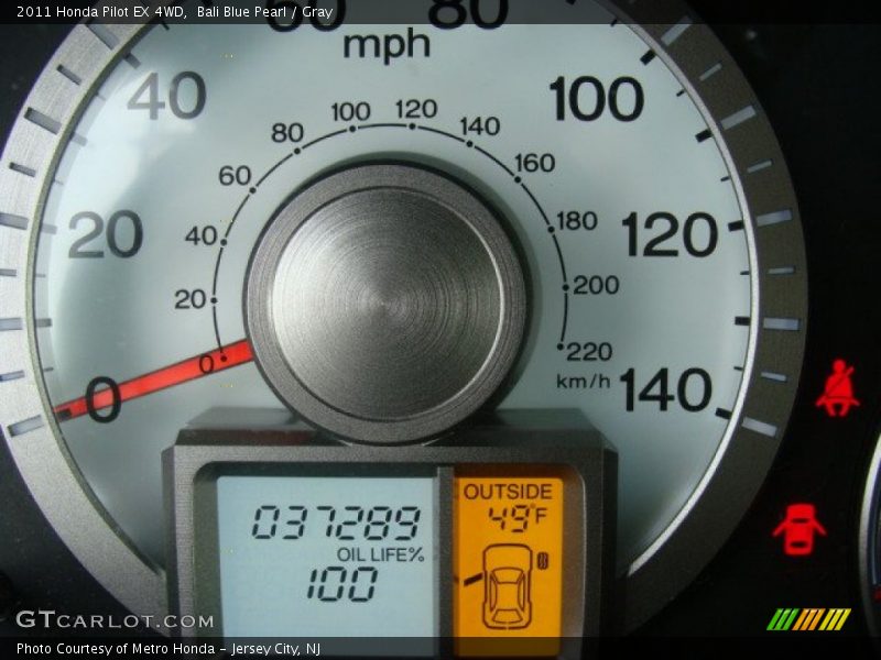 Bali Blue Pearl / Gray 2011 Honda Pilot EX 4WD