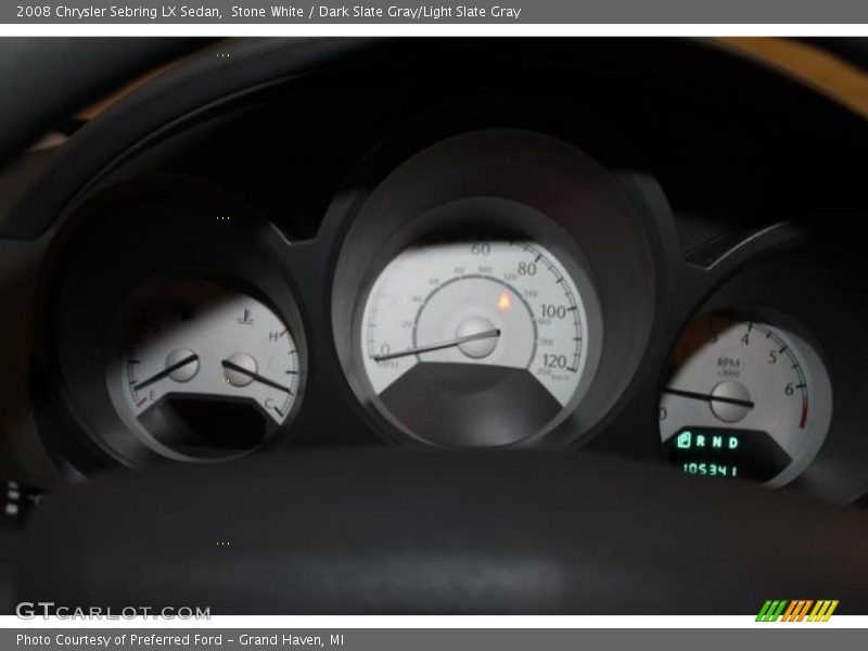 Stone White / Dark Slate Gray/Light Slate Gray 2008 Chrysler Sebring LX Sedan