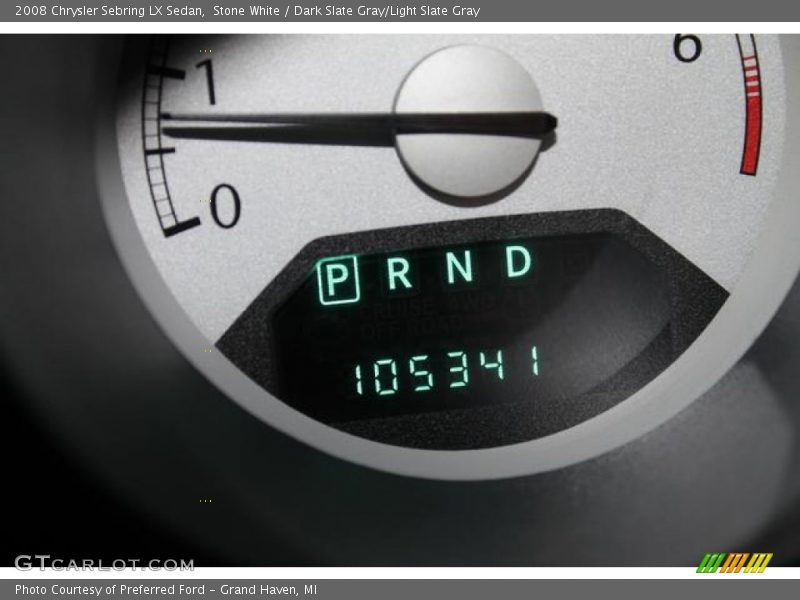 Stone White / Dark Slate Gray/Light Slate Gray 2008 Chrysler Sebring LX Sedan