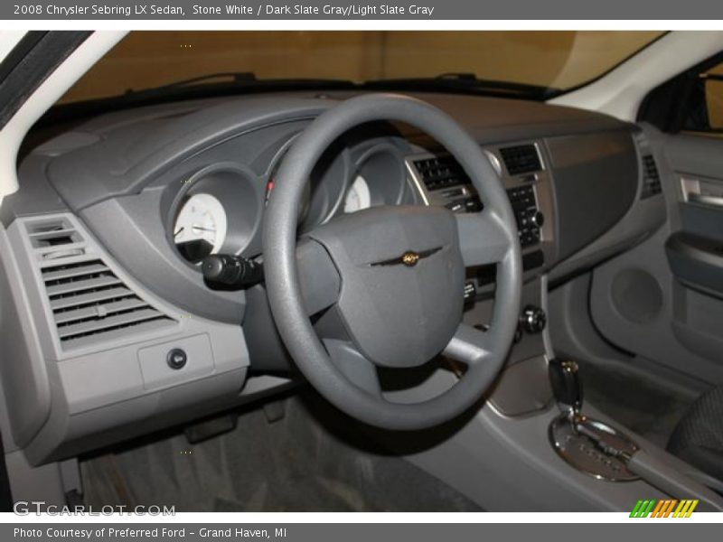 Stone White / Dark Slate Gray/Light Slate Gray 2008 Chrysler Sebring LX Sedan