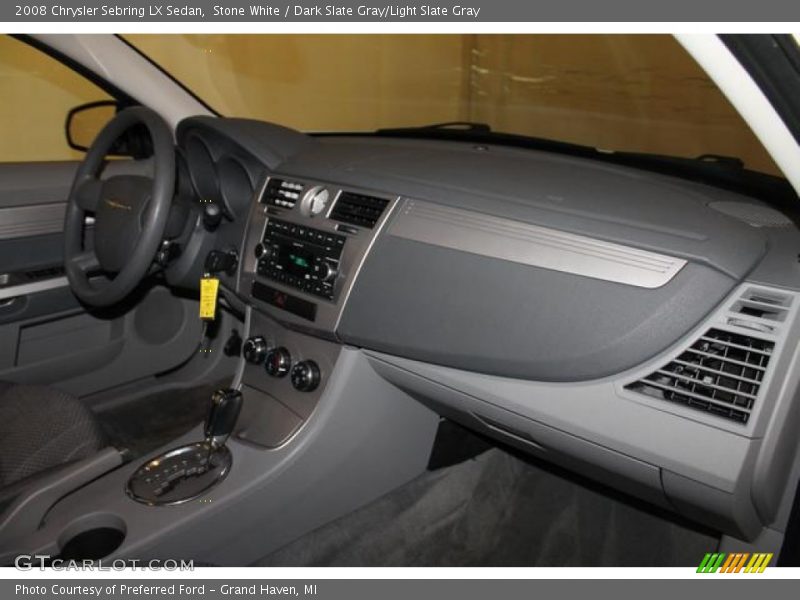 Stone White / Dark Slate Gray/Light Slate Gray 2008 Chrysler Sebring LX Sedan