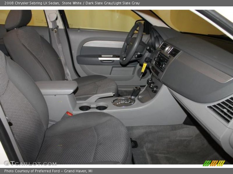 Stone White / Dark Slate Gray/Light Slate Gray 2008 Chrysler Sebring LX Sedan