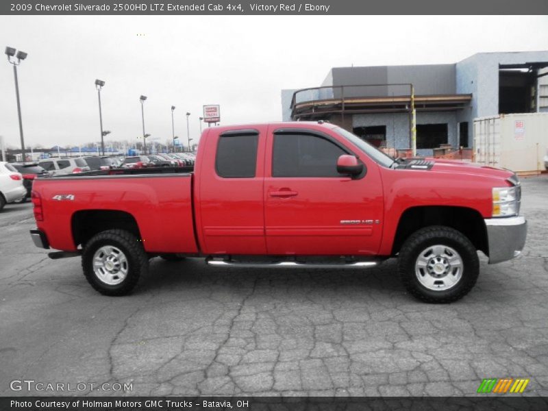 Victory Red / Ebony 2009 Chevrolet Silverado 2500HD LTZ Extended Cab 4x4