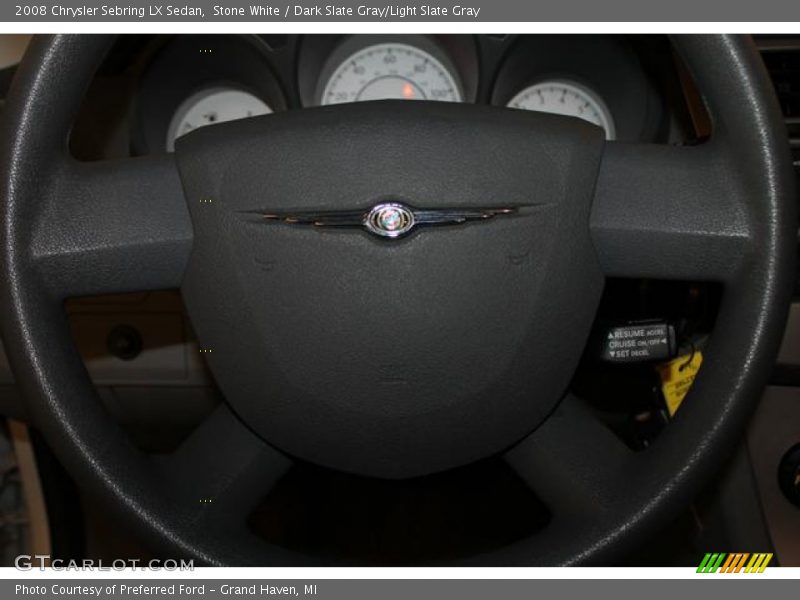 Stone White / Dark Slate Gray/Light Slate Gray 2008 Chrysler Sebring LX Sedan